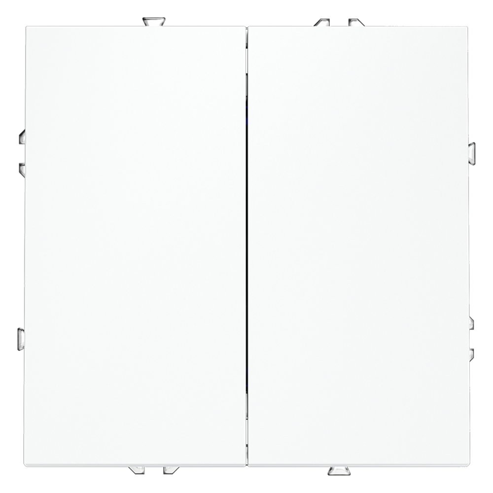 Выключатель двухклавишный встраиваемый Voltum S70 Белый матовый VLS020102 — изображение 2