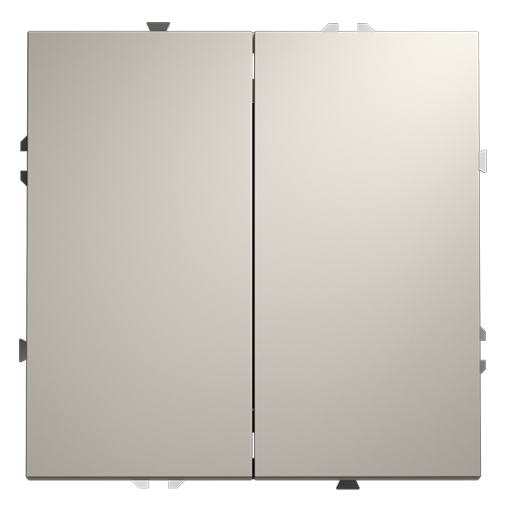 Выключатель двухклавишный встраиваемый Voltum S70 Кашемир VLS020103