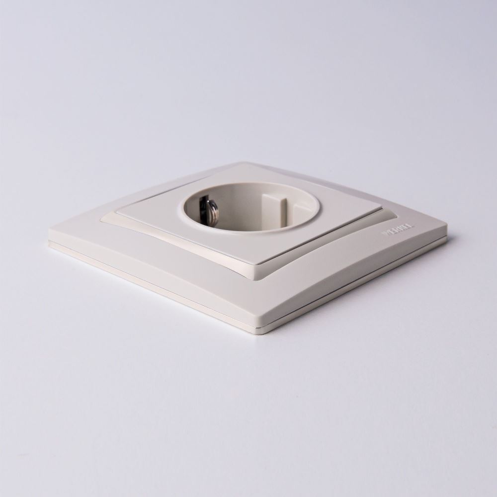 Рамка из поликарбоната Werkel Snabb basic на 1 пост Слоновая кость W0012003 — изображение 2