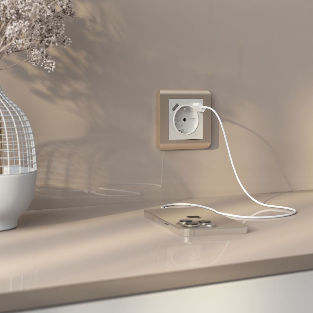 Рамка из поликарбоната Werkel Stream на 1 пост Шампань W0012111 — изображение 3