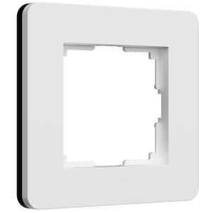 Рамка из поликарбоната Werkel Split на 1 пост Белый / Черный W0013068
