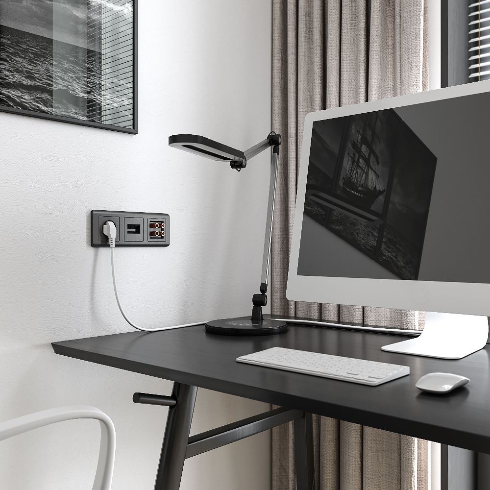 Рамка из поликарбоната Werkel Stream на 3 поста Графит W0032104 — изображение 2