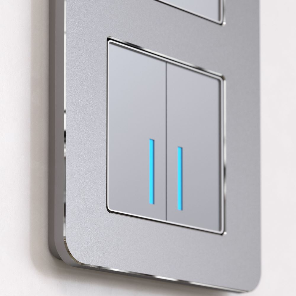 Рамка из металла Werkel Platinum на 3 поста Алюминий W0032606 — изображение 2