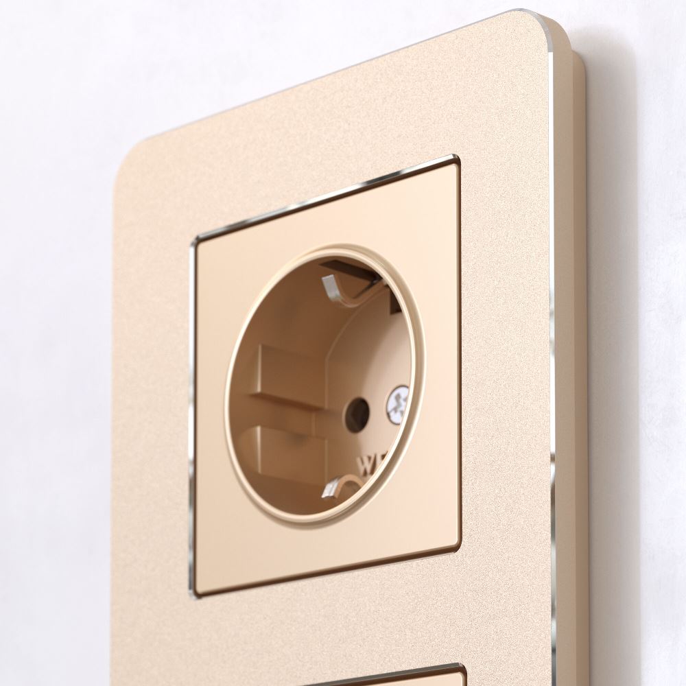 Рамка из металла Werkel Platinum на 3 поста Шампань W0032611 — изображение 2