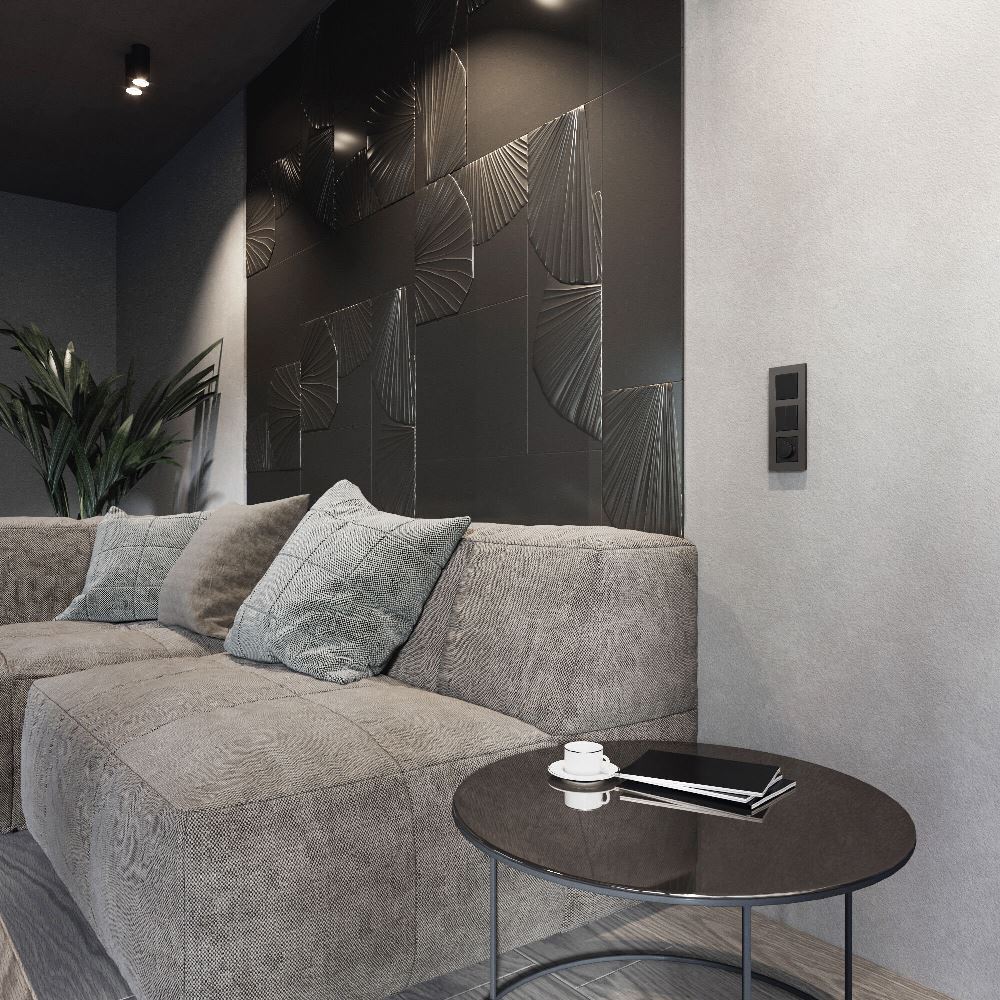 Рамка из поликарбоната Werkel Slab на 3 поста Бронза W0032963 — изображение 3