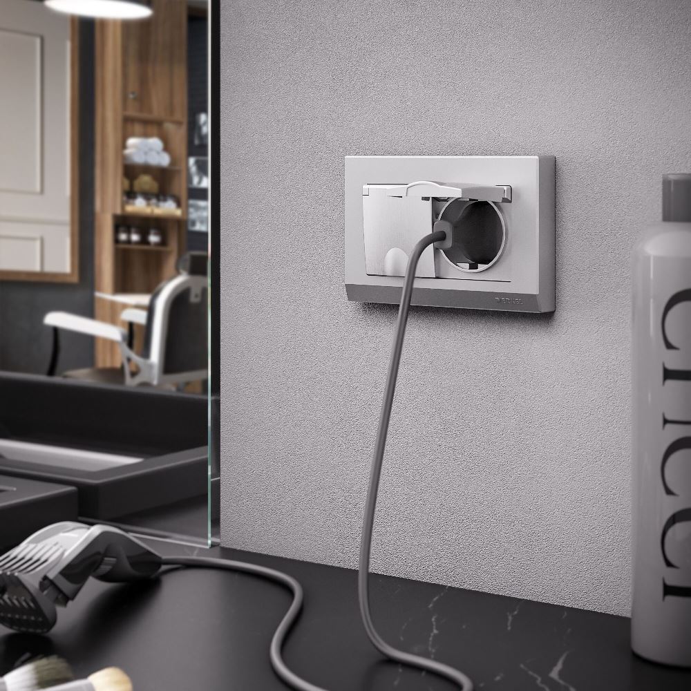 Рамка для двойной розетки Werkel Stark Серебряный W0081806 — изображение 2