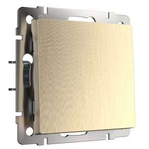 Выключатель одноклавишный встраиваемый Werkel Шампань рифленый W1110010
