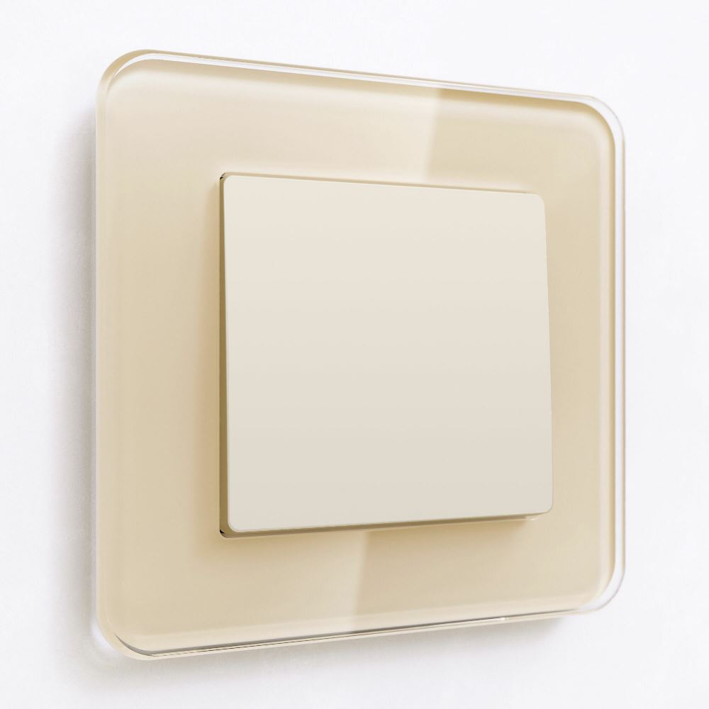 Выключатель одноклавишный встраиваемый Werkel Айвори матовый W1110062 — изображение 2