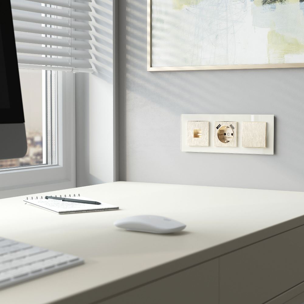 Клавиша для выключателя перекрестного Werkel Шампань рифленый W1119010 — изображение 2