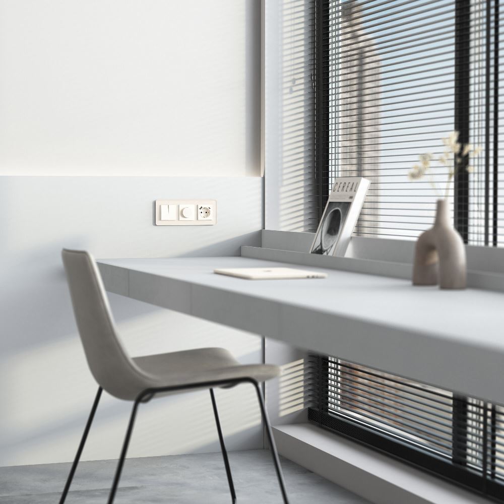 Розетка встраиваемая Werkel с заземлением, шторками и USB тип A+C Айвори матовый W1171762 — изображение 2