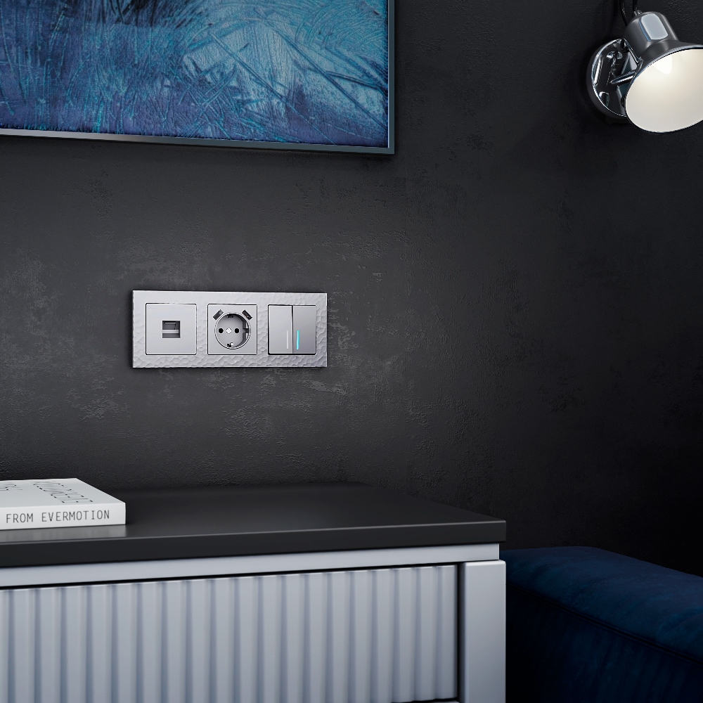 Розетка встраиваемая Ethernet Werkel RJ-45 Серебряный W1181006 — изображение 2