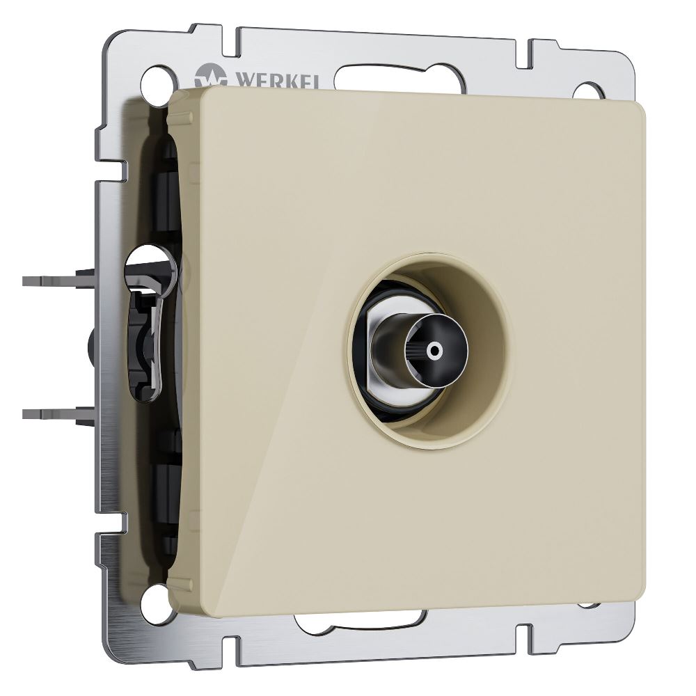 ТВ-розетка встраиваемая оконечная Werkel Айвори W1183043