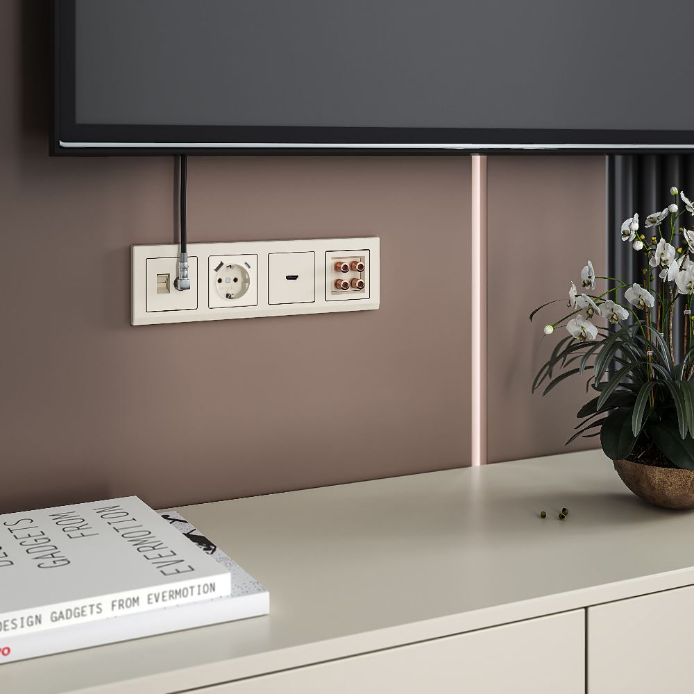 Акустическая розетка встраиваемая Werkel Слоновая кость W1185003 — изображение 3