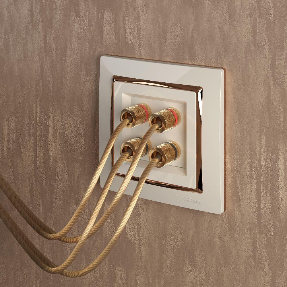 Акустическая розетка встраиваемая Werkel Слоновая кость W1185003 — изображение 2