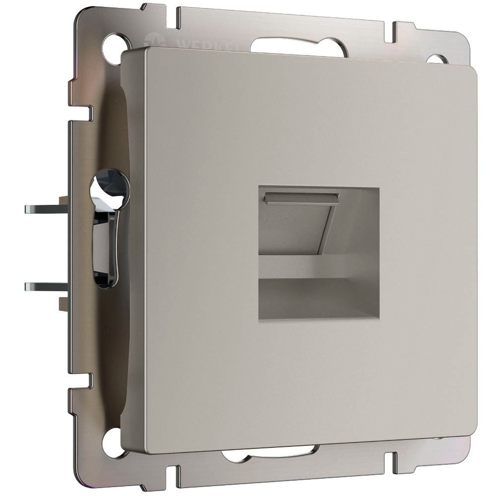 Розетка встраиваемая Ethernet Werkel RJ-45 Дымчатый W1281004