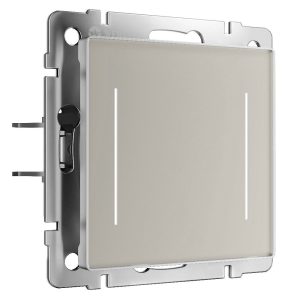 Выключатель двухклавишный встраиваемый сенсорный Werkel с Wifi Черный W4523641