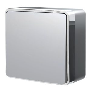 Выключатель одноклавишный накладной Werkel Gallant Cеребряный W5010006