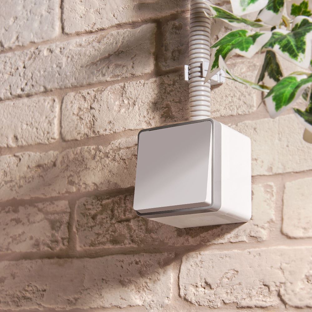 Выключатель одноклавишный накладной влагозащищенный Werkel Gallant Белый W5010201 — изображение 4