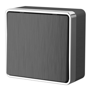 Выключатель одноклавишный накладной проходной Werkel Gallant Графит W5012004