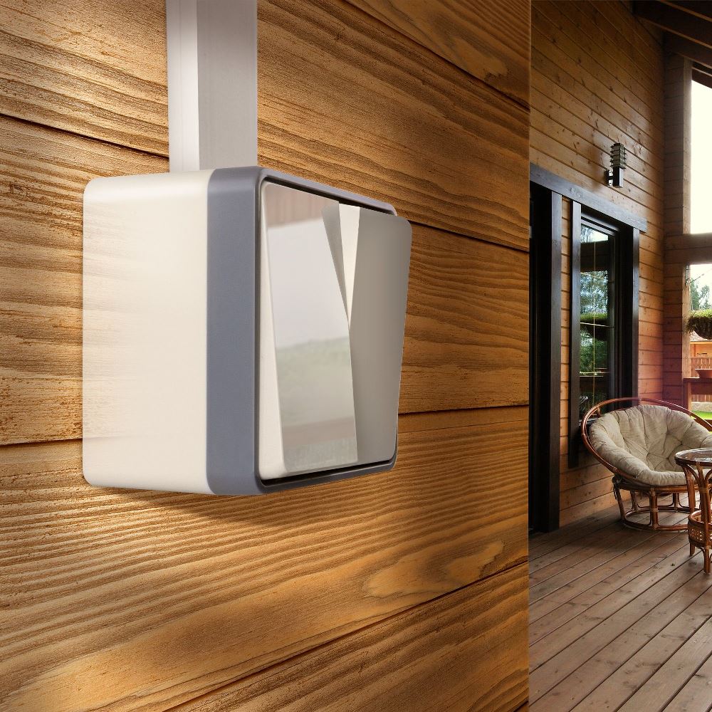 Выключатель двухклавишный накладной влагозащищенный Werkel Gallant Слоновая кость W5020203 — изображение 2