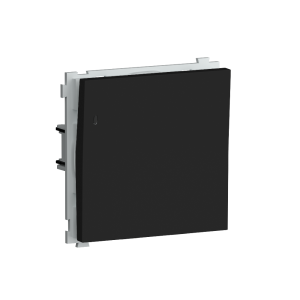 Выключатель одноклавишный встраиваемый Donel R98 с подсветкой Карбон матовый DA03101-DA29030