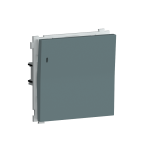 Выключатель одноклавишный встраиваемый проходной Donel R98 с подсветкой Изумруд матовый DA03106-DA29039