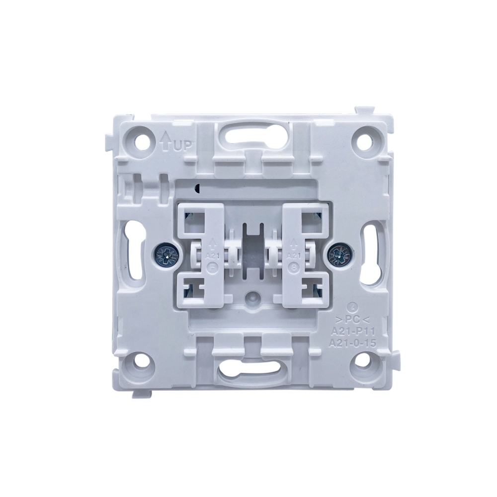 Выключатель двухклавишный встраиваемый Donel R98 Metal Благородная сталь DA10500-DA295ES — изображение 5