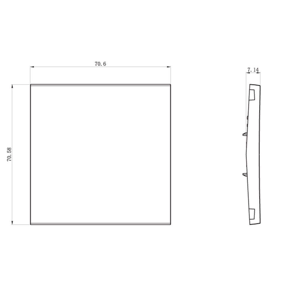 Выключатель одноклавишный встраиваемый проходной Donel R98 Белый матовый DA10600-DA29633 — изображение 5