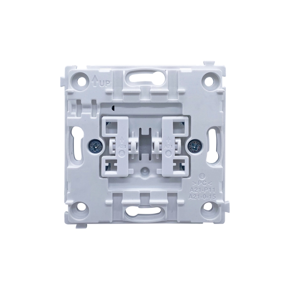 Выключатель двухклавишный встраиваемый проходной Donel R98 Карбон матовый DA10800-DA29530 — изображение 5