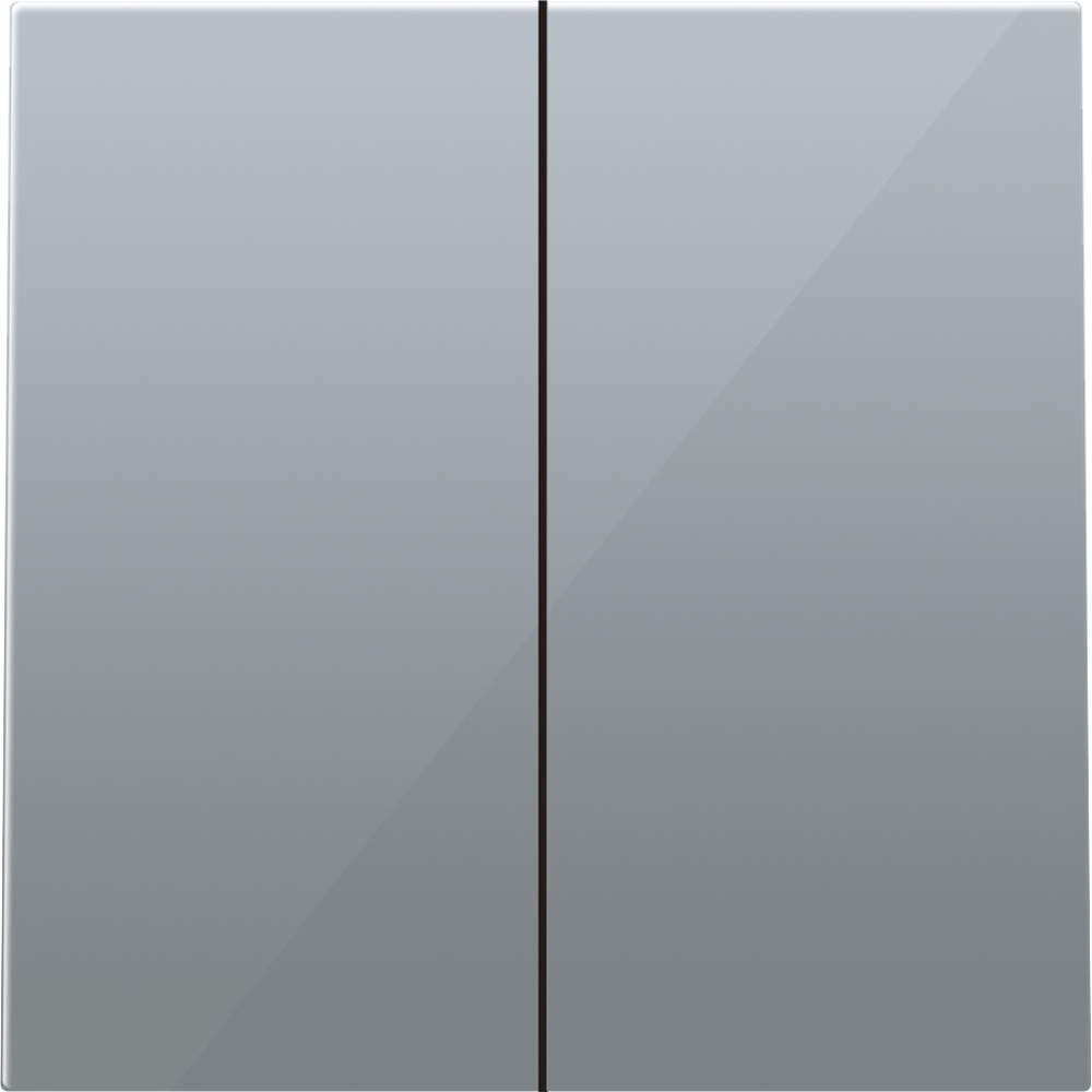 Выключатель двухклавишный встраиваемый перекрестный Donel R98 Алюминий матовый DA10900-DA29526 — изображение 2