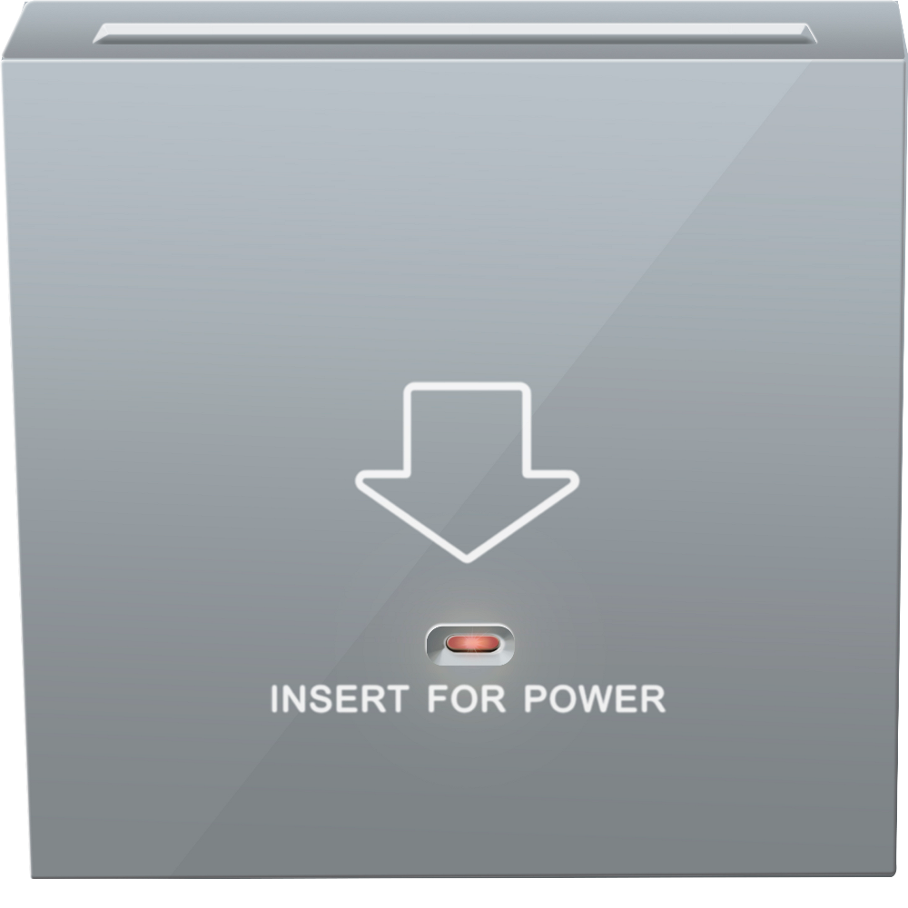 Выключатель электронный карточный встраиваемый Donel R98 Алюминий матовый DA14000-DA59026 — изображение 2