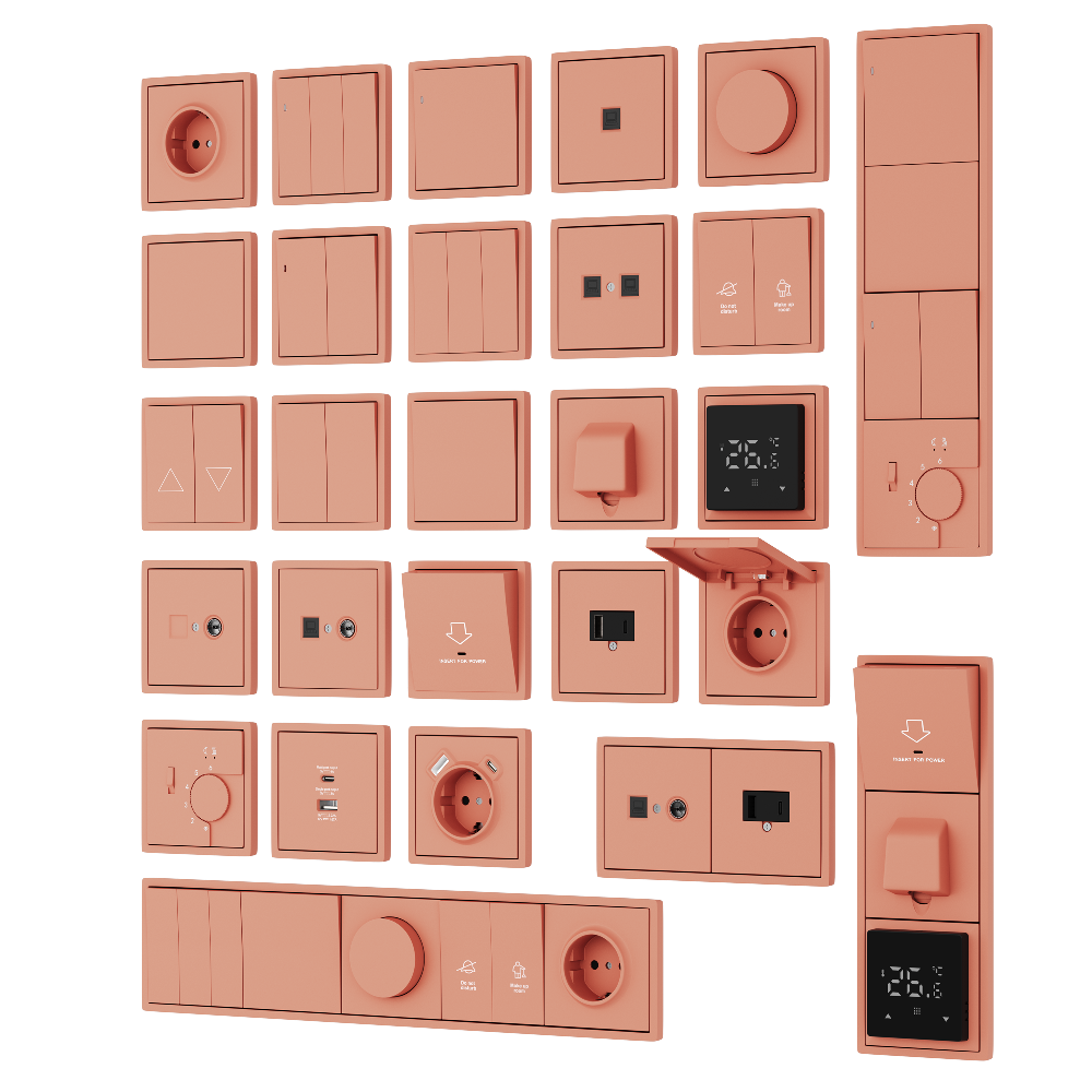 Выключатель электронный карточный встраиваемый Donel R98 Коралл матовый DA14000-DA59045 — изображение 3