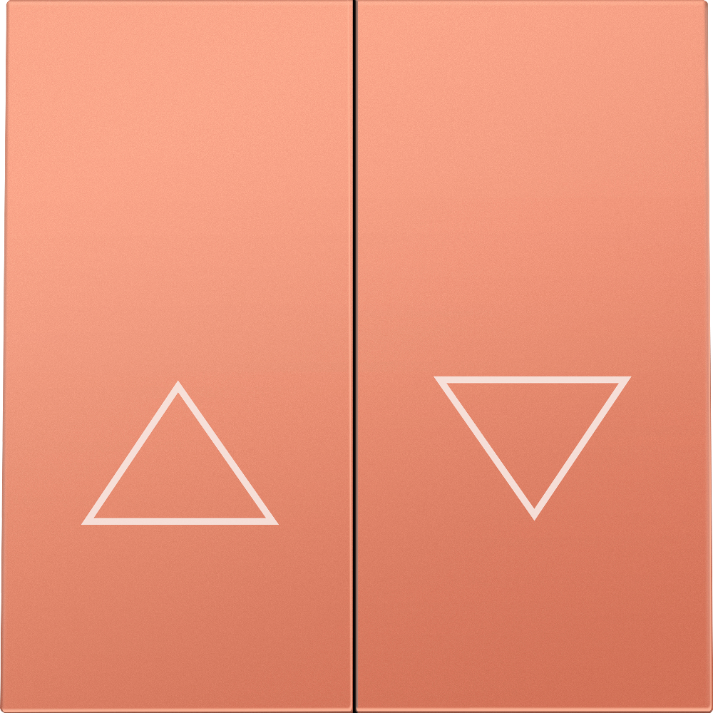 Выключатель жалюзи встраиваемый Donel R98 Коралл матовый DA15800-DA29445 — изображение 2