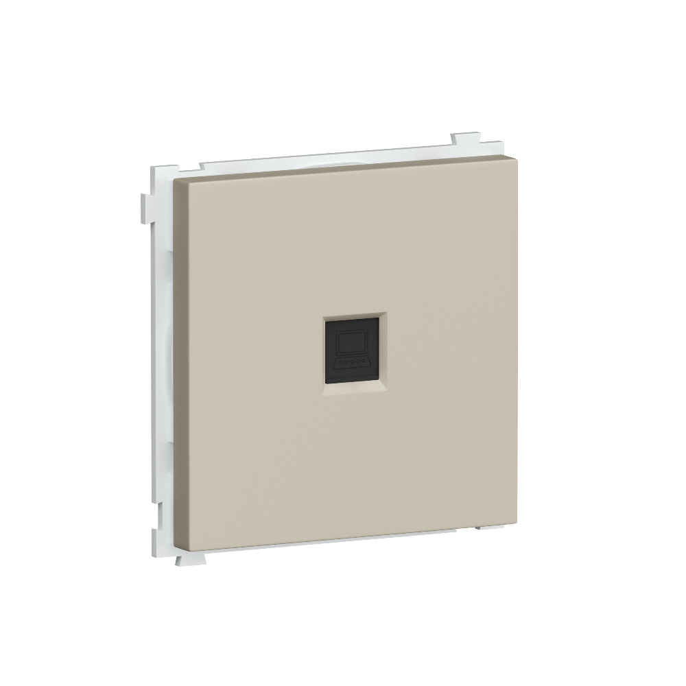 Розетка встраиваемая Ethernet Donel R98 RJ45 cat.6 Кашемир матовый DA16200-DA83935