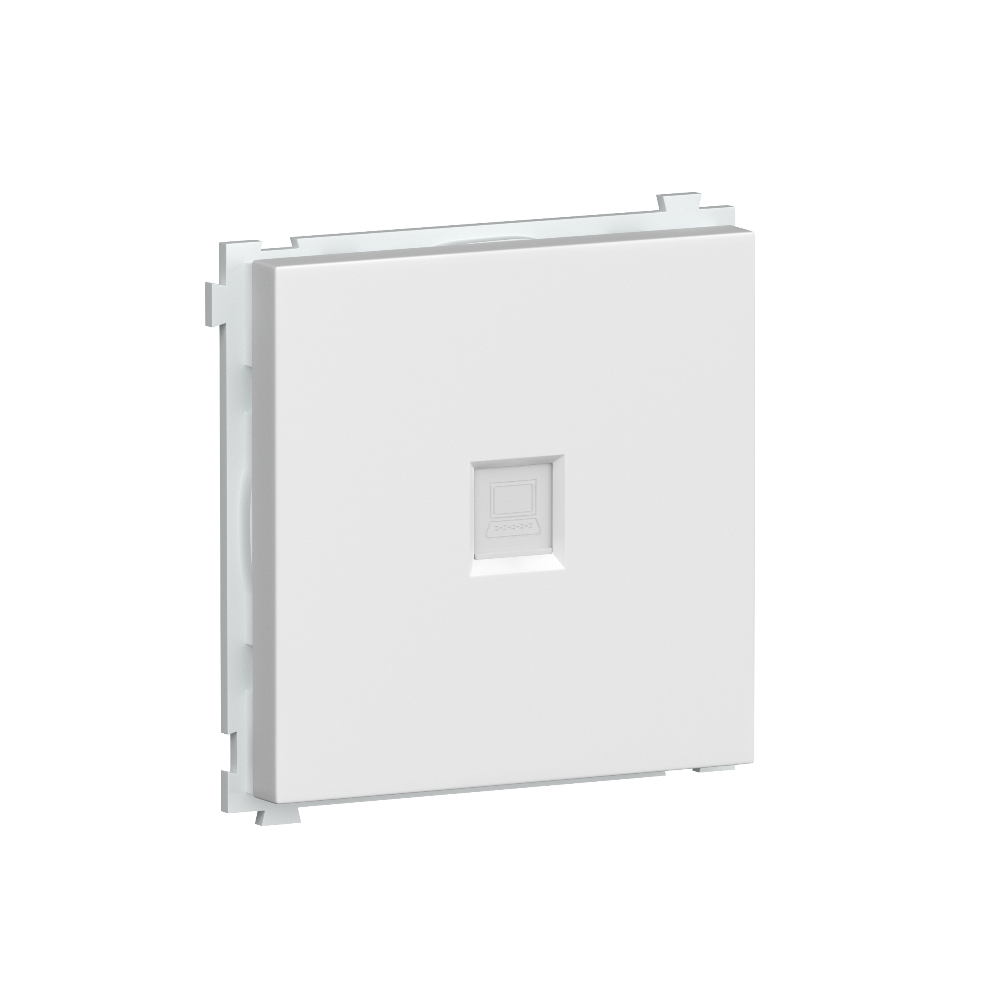 Розетка встраиваемая двойная Ethernet Donel R98 Белый матовый DA16300-DA83933