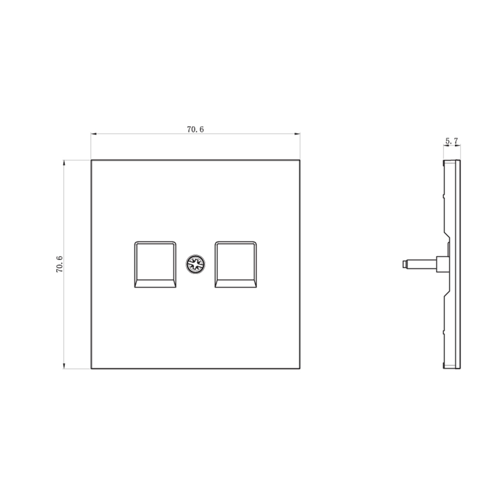 Розетка встраиваемая двойная Ethernet Donel R98 RJ45 2-я Cat.6/ClassE-8/8 Шоколад матовый DA16600-DA86942 — изображение 3