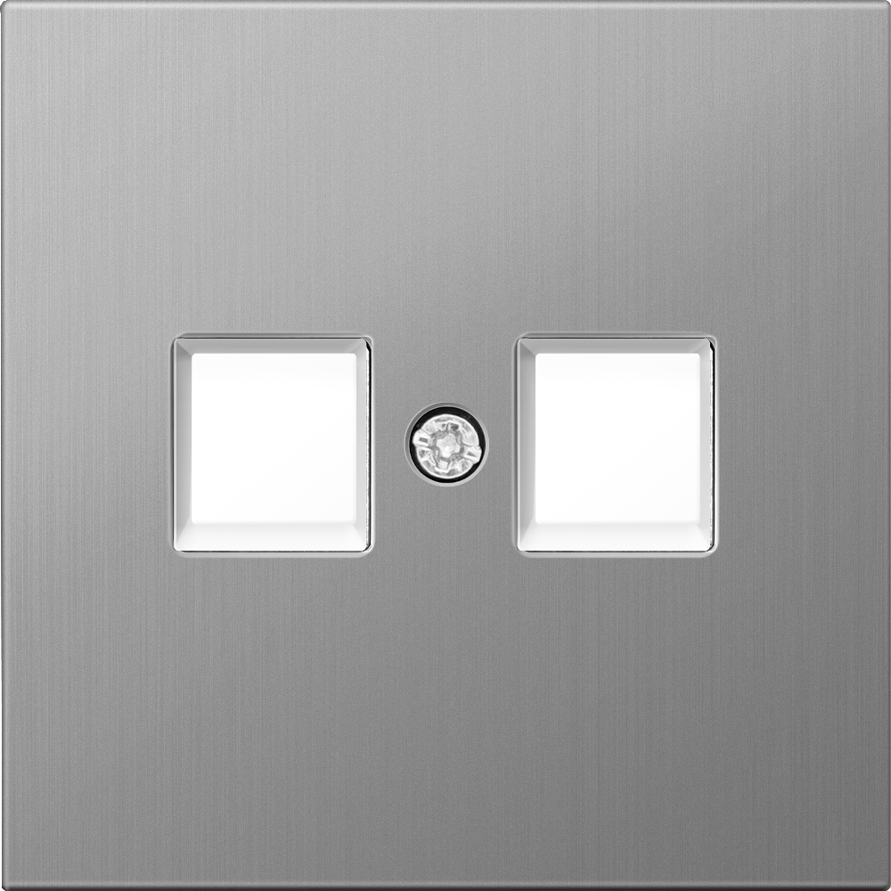 Розетка встраиваемая двойная Ethernet Donel R98 Metal RJ45 (cat.6/ClassE-8) Никель DA16600-DA869NB — изображение 2