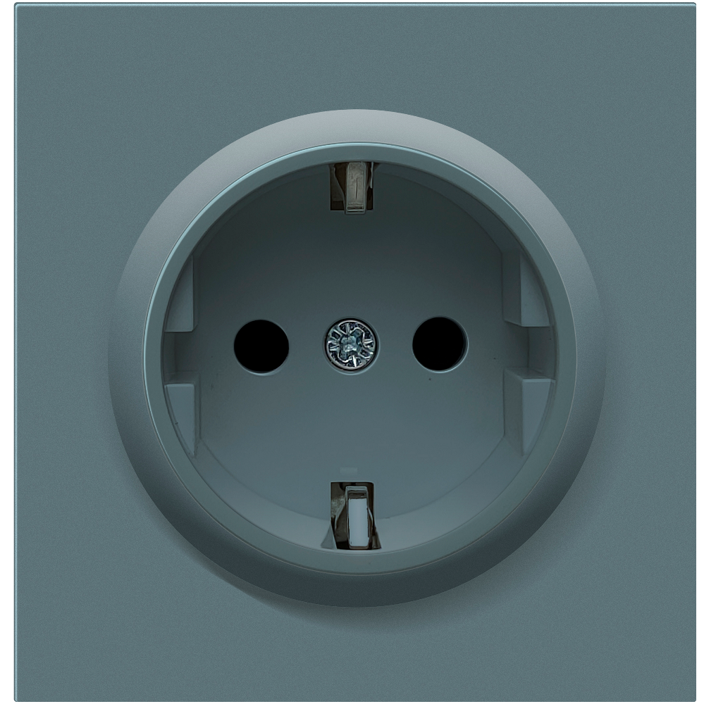 Розетка встраиваемая Donel R98 Schuko с заземлением и шторками на клеммах Изумруд матовый DA17700-DA22039 — изображение 2