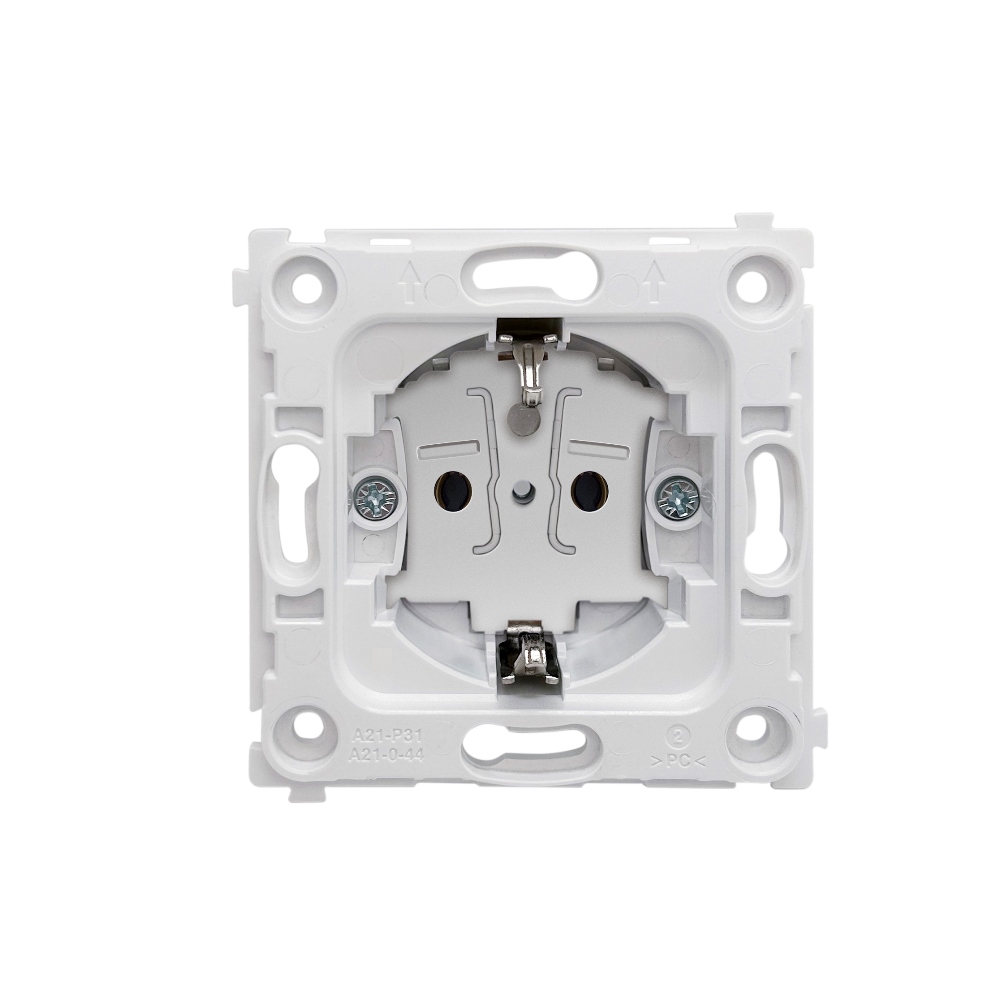 Розетка встраиваемая Donel R98 Schuko с заземлением и шторками на клеммах Изумруд матовый DA17700-DA22039 — изображение 4