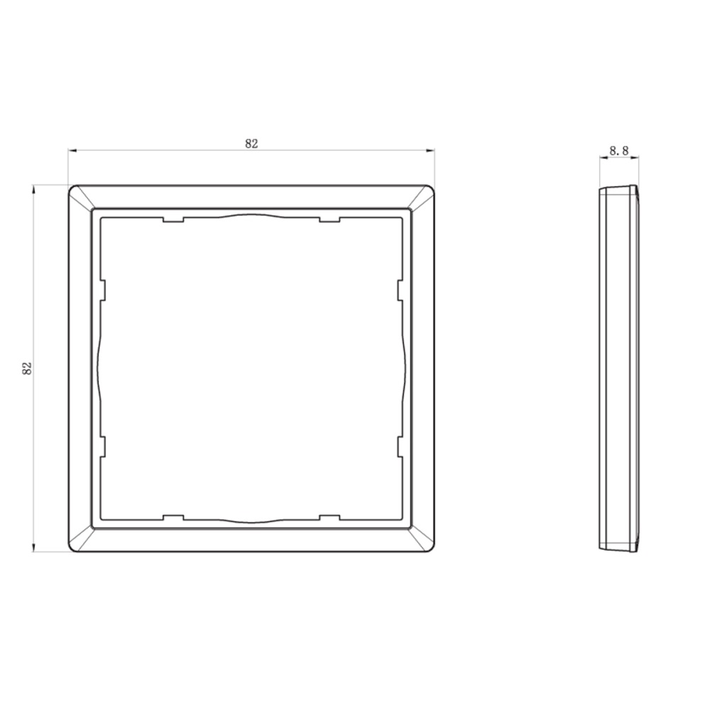 Рамка пластиковая Donel R98 нa 1 пост Карбон матовый DA21130 — изображение 3