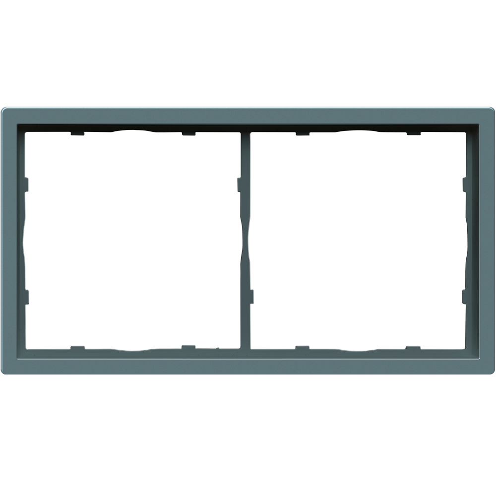 Рамка пластиковая Donel R98 на 2 поста Изумруд матовый DA21239