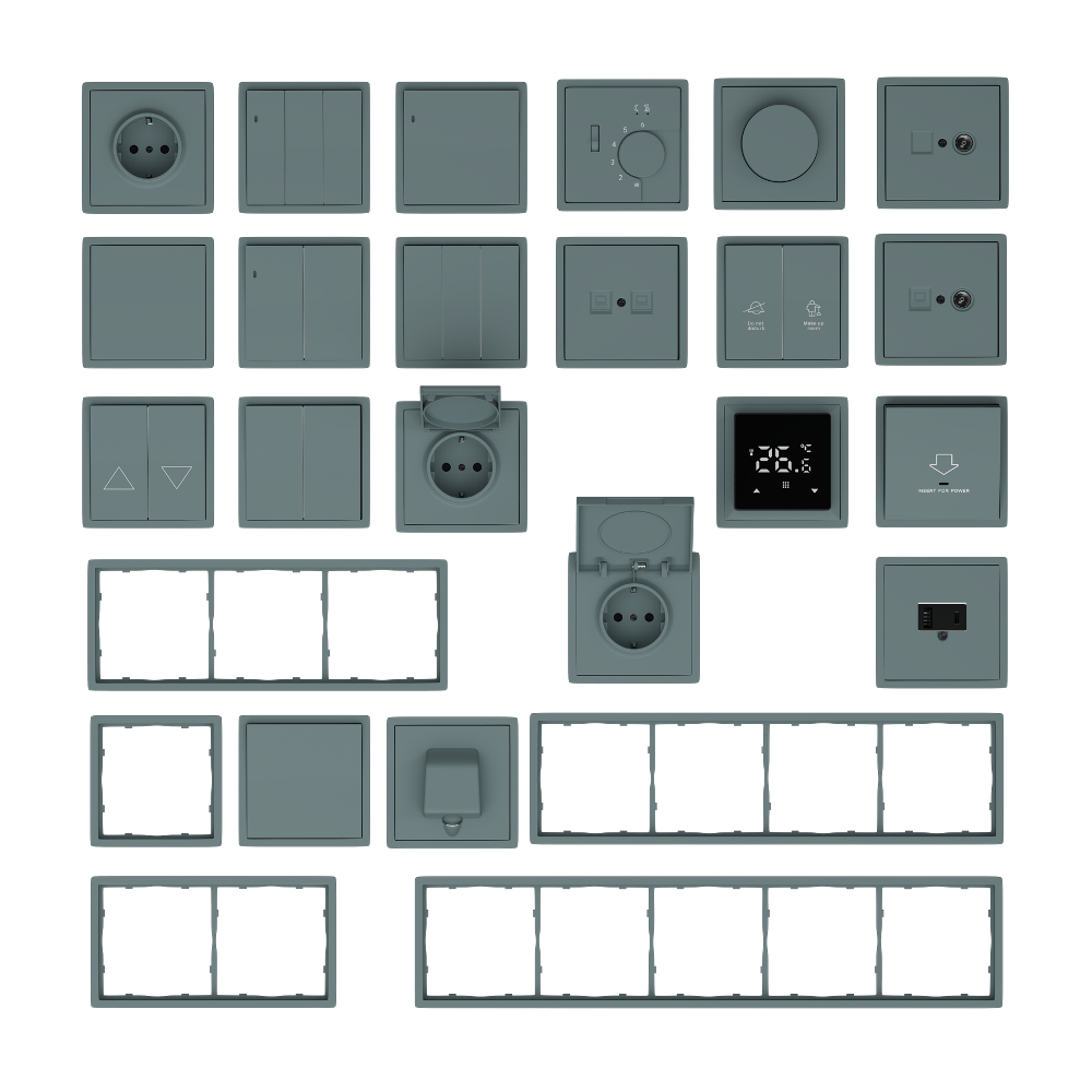 Рамка пластиковая Donel R98 на 2 поста Изумруд матовый DA21239 — изображение 2