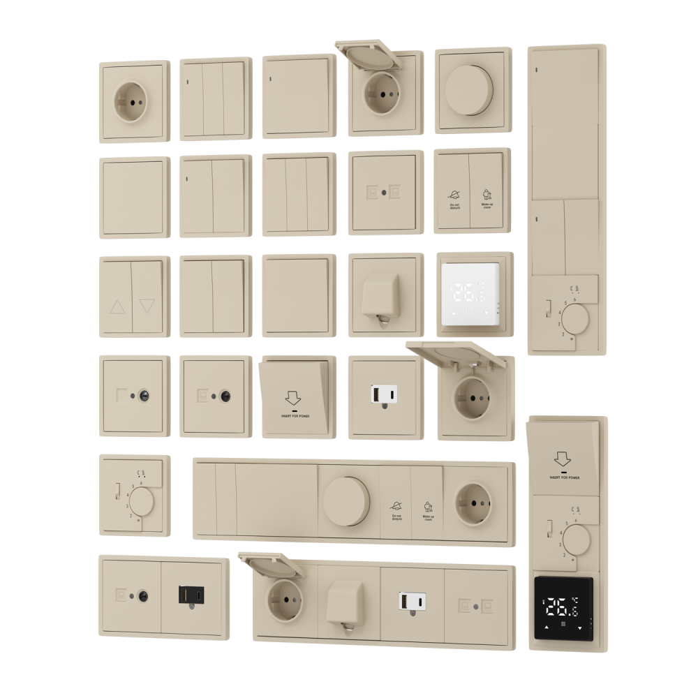 Рамка пластиковая Donel R98 на 5 постов Кашемир матовый DA21535 — изображение 2