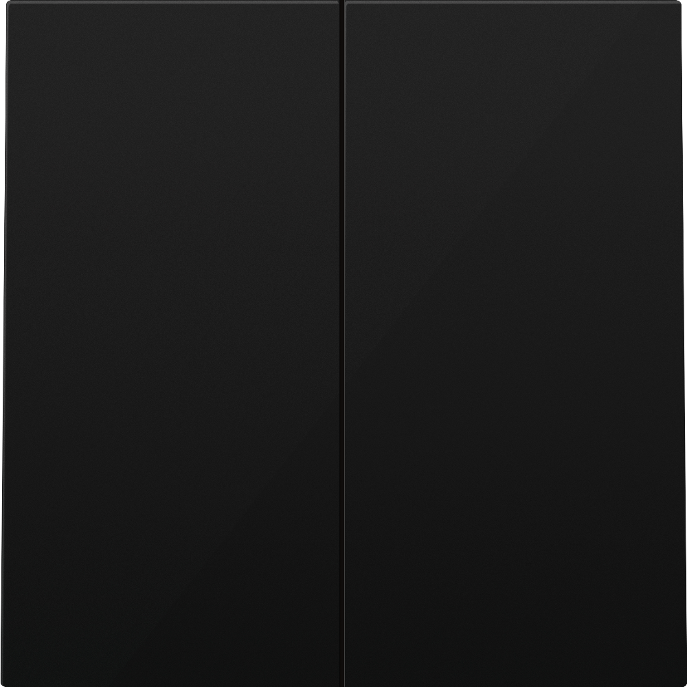 Выключатель двухклавишный встраиваемый Donel R98 звонкового типа Карбон матовый DA25100-DA29530 — изображение 2