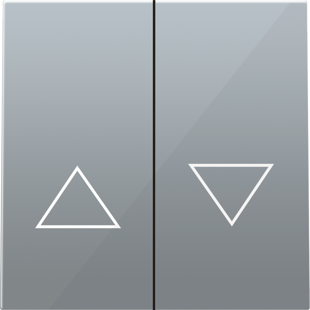 Выключатель жалюзи встраиваемый Donel R98 с блокировкой Алюминий матовый DA25800-DA29426 — изображение 2