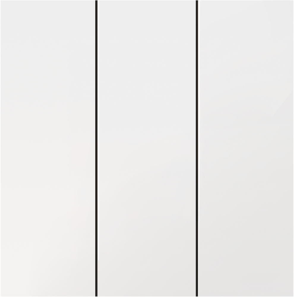 Выключатель трехклавишный встраиваемый Donel R98 Белый глянцевый DA28300-DA29303 — изображение 2