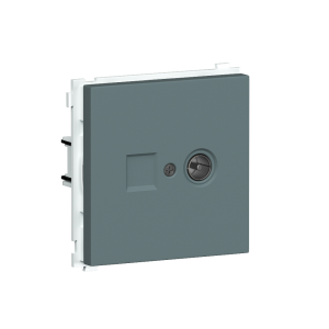 ТВ-розетка встраиваемая оконечная Donel R98 Изумруд матовый DA30100-DA87939