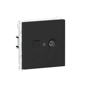 Розетка встраиваемая TV-SAT Donel R98 F-разъём Карбон матовый DA30200-DA87930