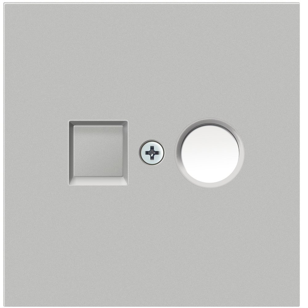 Розетка встраиваемая TV-SAT Donel R98 F-разъём Серый матовый DA30200-DA87940 — изображение 2