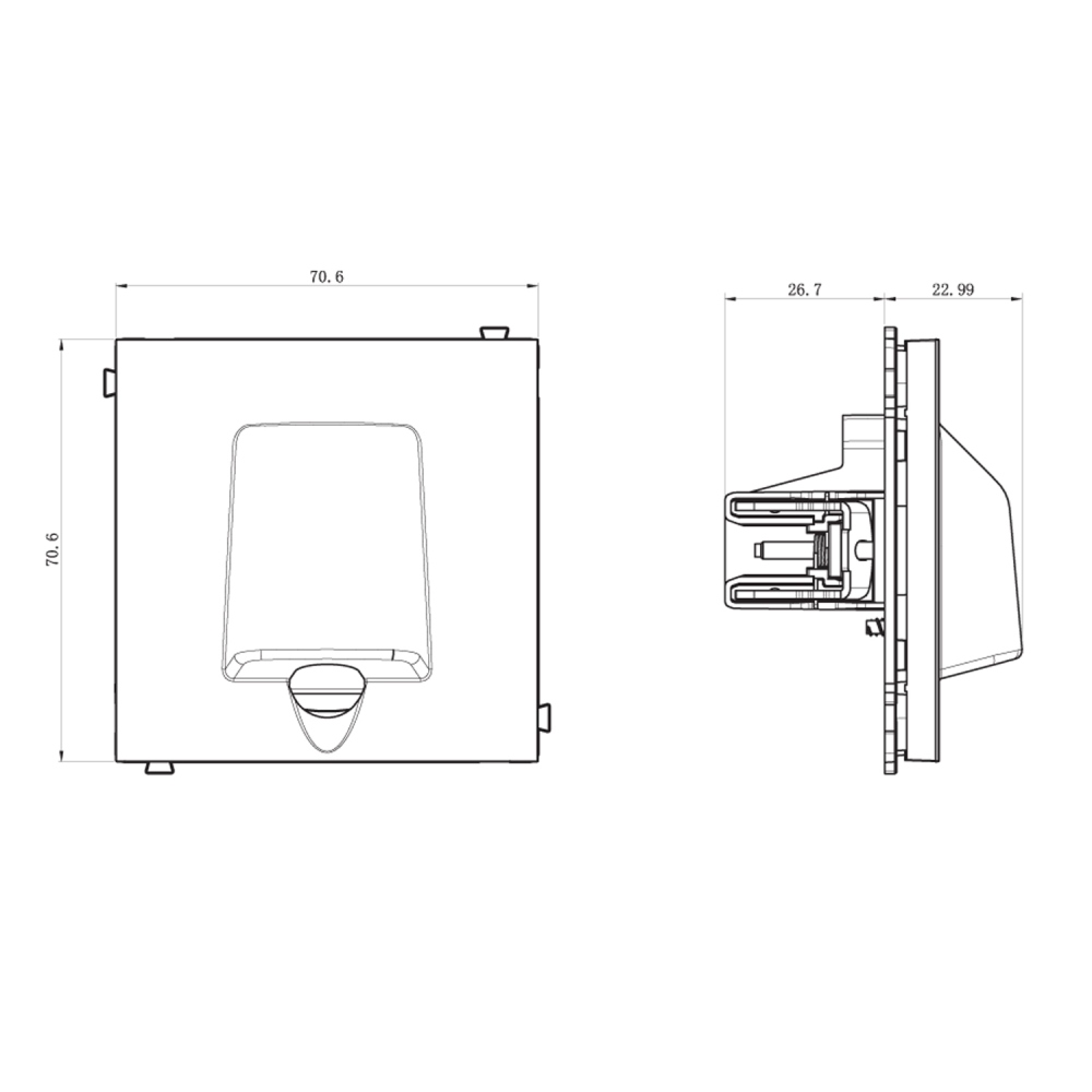 Вывод кабеля Donel R98 Шоколад матовый DA87142 — изображение 3